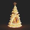 Fontanini 8" LED Holy Family  in Lighted Tree Figure