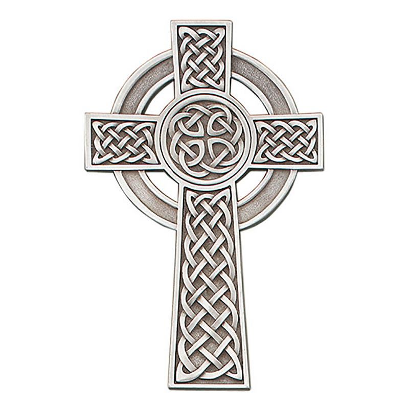 8" Pewter Celtic Wall Cross