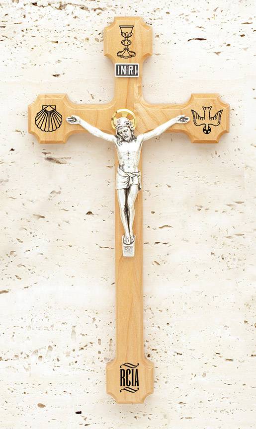 8&quot; RCIA Maple Crucifix
