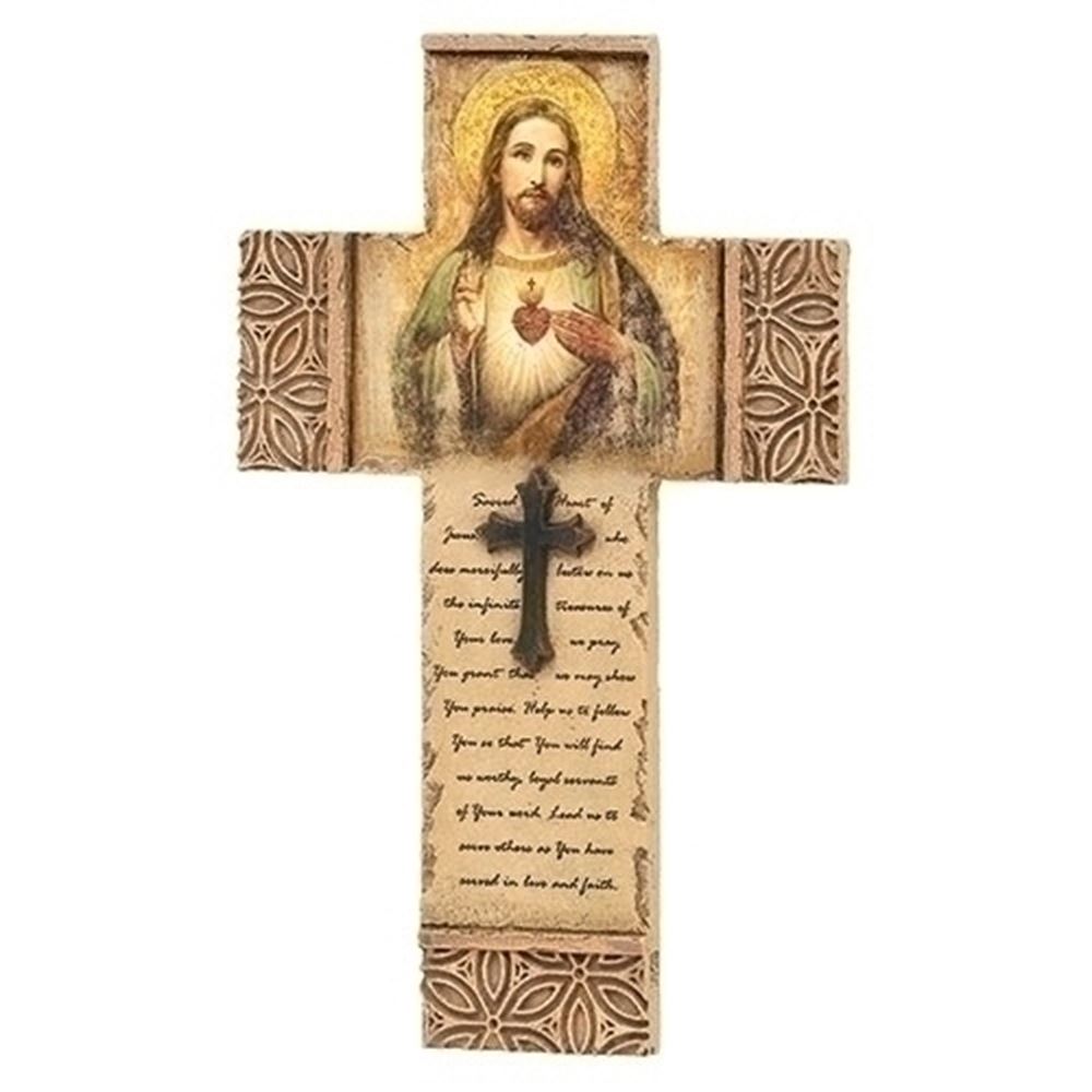 8 Sacred Heart of Jesus Wall Cross