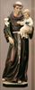 8" St. Anthony Hand Carved Statue from Italy