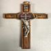 St. Benedict 8" Olive Wood Wall Cross - 18125