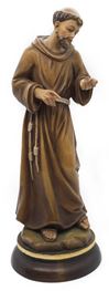 St. Francis with Cross 8" Statue