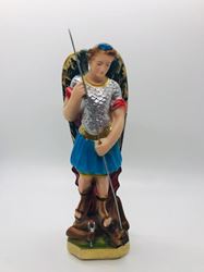 8" St. Michael Statue from Italy  ?Hand painted, plaster