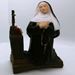 8" St. Rita Statue Plaster, Colored Made In Italy