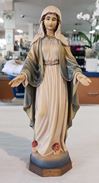 8" Woodcarved Blessed Mother Statue Made in Italy