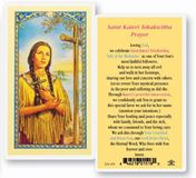 Kateri Tekakwitha laminated Prayer Card