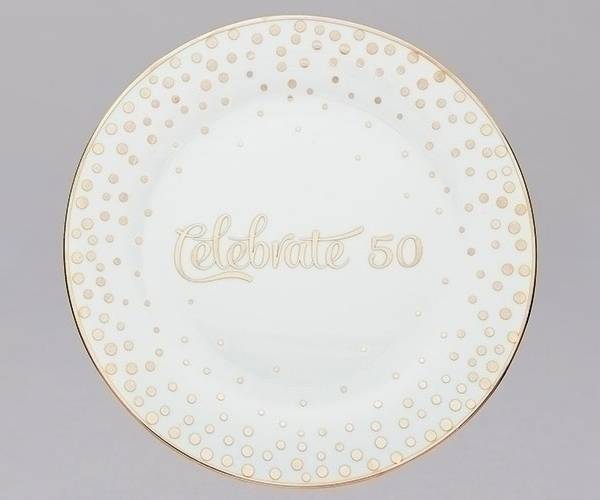 9.75" 50th Anniversary Celebrate Plate