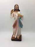 9" Divine Mercy Plaster Statue from Italy