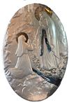 9" Silver Over Alum Our Lady of Lourdes *WHILE SUPPLIES LAST*