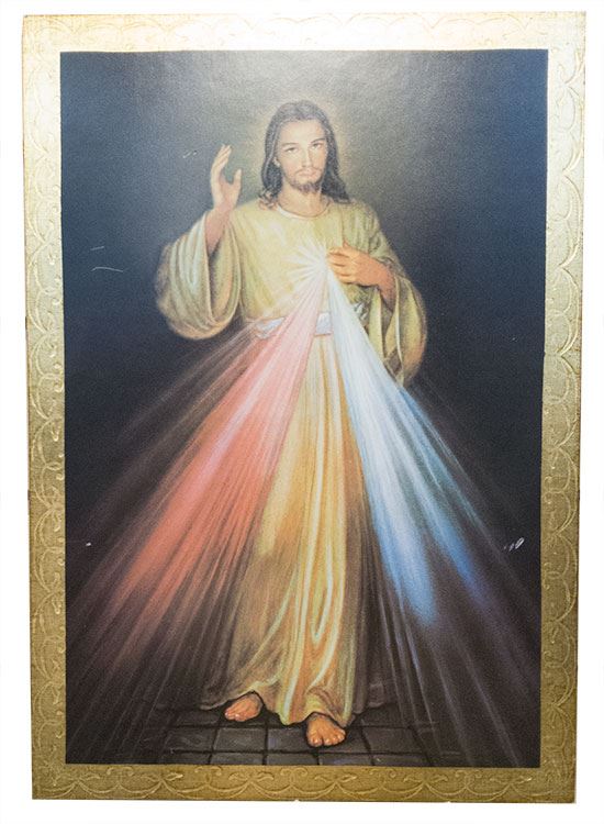Divine Mercy with Gold Leaf Wall Plaque