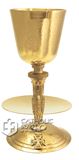 24kt Gold Plated Chalice with Paten OR Ciborium with Wheat Stem