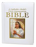 A CATHOLIC CHILDS FIRST COMMUNION BIBLE-BLESSINGS-GIRL