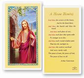 A House Blessing Laminated Holy Card