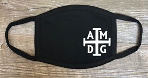 AMDG Adult Face Mask, Black