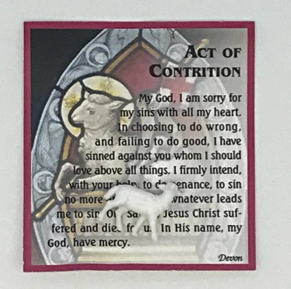 Act Of Contrition Prayer Card   IMG 9498 