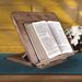 Adjustable Wood Bible Stand with Engraved Bible Verse, Walnut - 119303