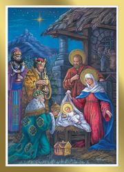 Adoration of the Three Kings Boxed Christmas Cards 18/Box