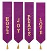 Advent Wreath Banners, Set of 4