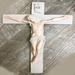 Alabaster Resin 18" Wall Crucifix from Italy