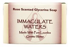 All Natural Rose Scented Soap, Made with Lourdes Water