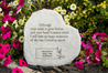 Although Your Smile Is Gone Personalized Memorial Garden Stone *SPECIAL ORDER NO RETURN*