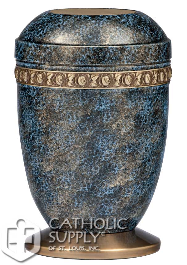Aluminum and Brass Cremation Urn