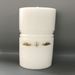 And the Two Became One 3 x 10 White Unity Candle - 117304