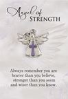 Angel of Strength Lapel Pin, Carded