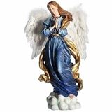 Angel with Blue Dress and Feather Wings 19" Statue