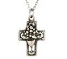 Antiqued Silver Plated Eucharist Cross on 18" Chain *WHILE SUPPLIES LAST*