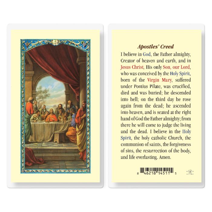  Apostle's Creed Laminated Prayer Card
