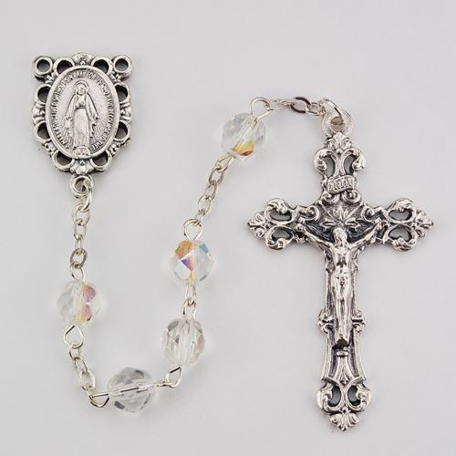 April / Crystal 6mm Rosary