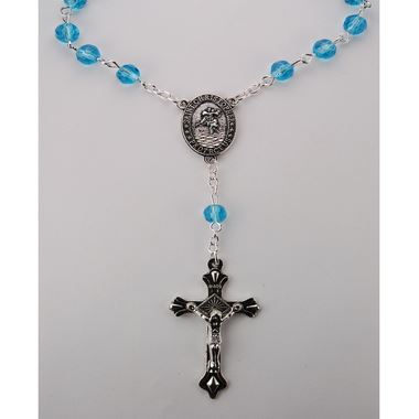 Aqua Auto Rosary, Carded