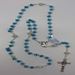 Aquamarine Crystal Bead Rosary from Italy - 107992