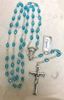 Aquamarine Crystal Rosary from Italy