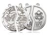 Army Miz Pah Sterling Silver Medals on 18" Chains