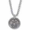 Army Pewter Medal Necklace 24'Chain