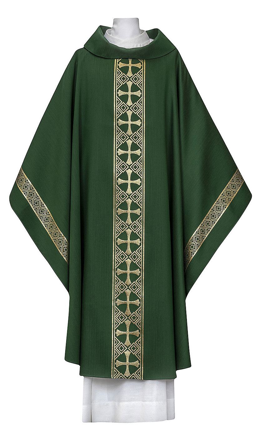 Arte Grosse Chasuble with Cowl, Green