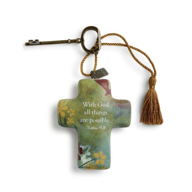 Artful 'All Things are Possible' Cross