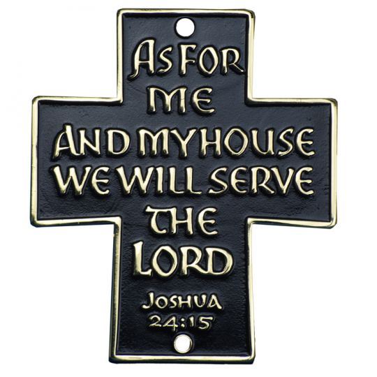 As For Me And My House Door Plate