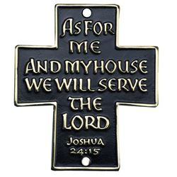 As For Me And My House Door Plate