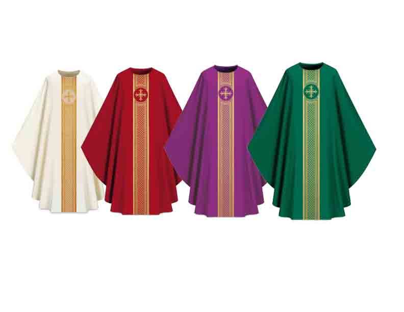 Assisi Chasuble in Elias Fabric