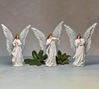 Assorted 19" White Angel Statues with Metal Wings, Sold Each TAKE 20% OFF WHEN ADDED TO CART