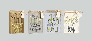 Assorted Christmas Block Signs