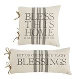 Assorted Home or Count Many Blessings Pillows, Sold Each