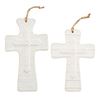 Assorted Layered Stoneware Crosses, Sold Each