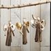 Assorted Oyster Shell Driftwood Angel Ornaments, Sold Each - 122679