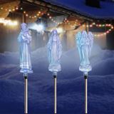 Assorted Solar St. Francis, Mary, Angel LED Yard Stakes, Sold Each