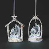 Asst 4.5" Lighted Holy Family Ornaments, Sold Each